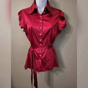 Dark red blouse